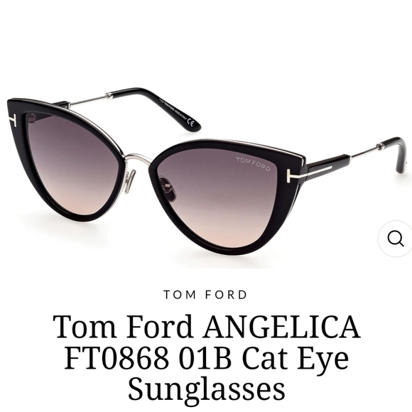 Tom Ford Angelica-02 Sunglasses TF868 01B - Picture 10 of 10